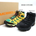 メレル ウォーキングシューズ メンズ ハイキング シューズ メンズ MERRELL MOAB 3 MID GORE-TEX J500249-TRIPLE BLACK J500251-YELLOW モアブ 3 ミッド ゴアテックス ハイキングシューズ メンズハイキングシューズ 防水シューズ 防水靴 アウトドアシューズ 登山靴 山登り 靴 男性 メレル 防水 正規品 あす楽