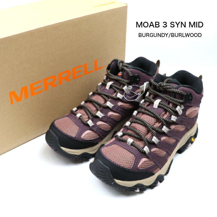 MERRELLMOAB3SYNMIDJ500184BURGUNDY/BURLWOODʥ⥢3ϥ󥰥塼лGORE-TEXƥåǥˡؿͷɿ22.5cm23cm23.5cm24cm24.5cm25cm