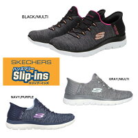 SKECHERS 149937W BKMT NVPR GYMT ワイド スケッチャーズ スリップインズ サミッツ...