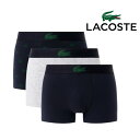 LACOSTE 5H5154-10-I90 3PAC ラコステ メンズ ボクサーパンツ 3色 ブラック ネイビー グレー インナー 男性下着 楽天市場 楽天検索 サーチ ランキング 広告 通販 M L