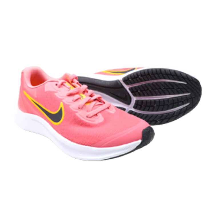 楽天靴のarukoNIKE STAR RUNNER3 GS DA2776-800 SEA CORAL/GRIDIRON ジュニアスニーカー 子供靴 ヒモ 正規品 nike ナイキ スターランナー3 nikeスニーカー 子どもスニーカー レディス 通学靴 運動靴 男の子 女の子 ピンク おしゃれ シンプル 22.5cm 23cm 23.5cm 24cm 24.5cm 25cm