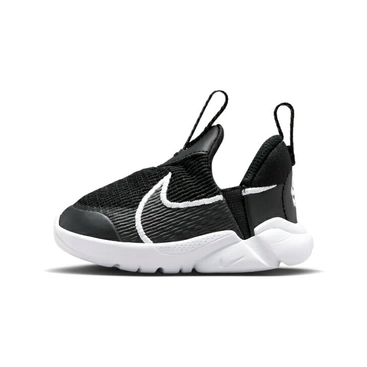 NIKE FLEX PLUS2 TD DV8998-003 BLACK/WHITE ジュニアスリッポンシューズ フレックスプラス2 キッズシューズ スニーカー 子供靴 ベビーシューズ 黒 白 軽量設計 女の子靴 男の子靴 ガールズ 楽…