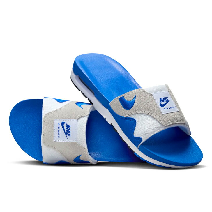 NIKE AIR MAX1 SLIDE FJ4007-100 WHITE/ROYAL BLUE メンズサンダル ナイキ エアマックス1 スライド シャワサン スポーティ メンズ 男性靴 白 青 楽天検索 楽天市場 サーチ ランキング 広告 通販 26cm 27cm 28cm 29cm 並行輸入 正規品