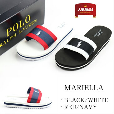 POLO RALPH LAUREN MARIELLA ポロ マリエッラ 994031 994032 BLACK/WHITE RED/NAVY 正規品 シャワーサンダル レディース メンズ ラルフ ローレン お洒落 可愛い 厚底 SALE 23cm 23.5cm 24cm 室内履き ビーチ 楽天検索 楽天市場 サーチ ランキング 広告 人気