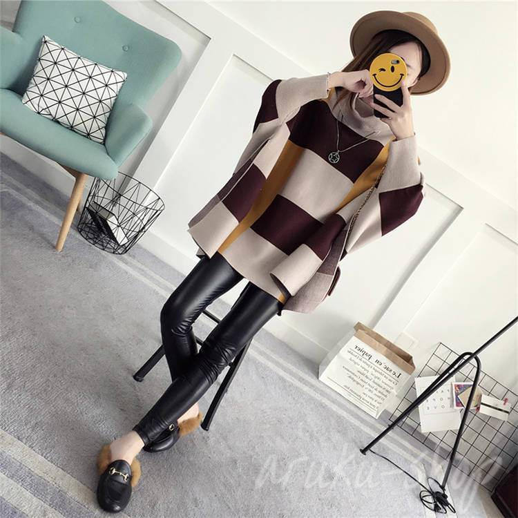 マント カジュアル かわいい 大きめ タートルネック ハイネック ゆったり 大判 暖かい 冬 秋 レディー..