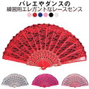 レースセンス ステージ バレエ用 ダンス 練習用 扇子 バレエグッズ 舞台 スペイン 踊り 扇子 レッスン用 タッセル付き 可愛い バレエ扇子 花柄 ダンス せ...