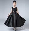 超可愛い お姫様 子供ドレス キッズ フォーマル/ジュニア 子供服/女の子 ピアノ プリンセス 発表会 七五三 結婚式 パーティードレス ピアノ マキシ丈ワンピース 袖なし/7分袖ワンピース 司会 洋服 高品質 ブラック 黒