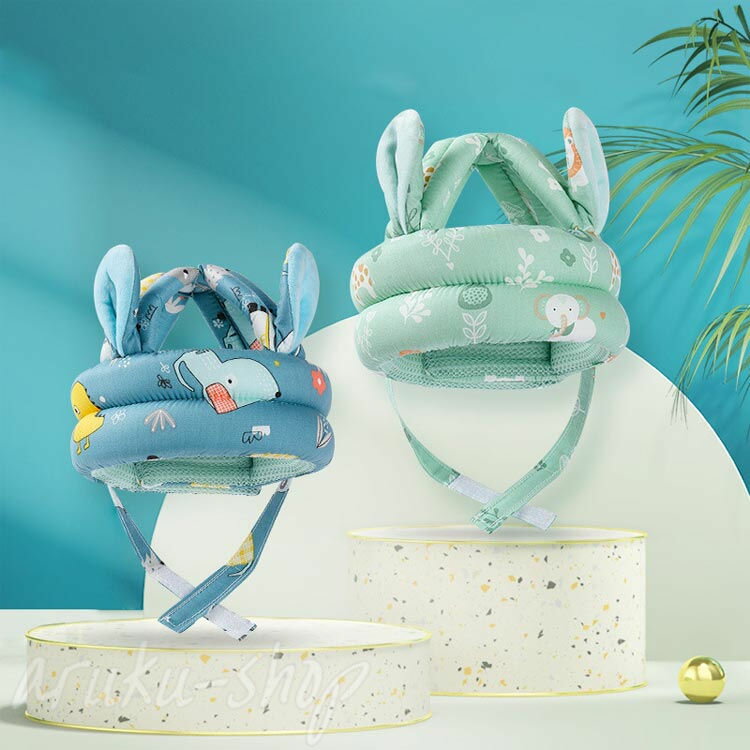 ベビーヘルメット 赤ちゃん 子供 クッション 転倒防止 ごっつん防止 セーフティ プロテクター ヘッドギア ヘッドガード 頭 守る 保護 出産祝い 0歳 1歳 2歳 3歳 安全 衝撃緩和 怪我防止 サイズ調整 かわいい ギフト プレゼント