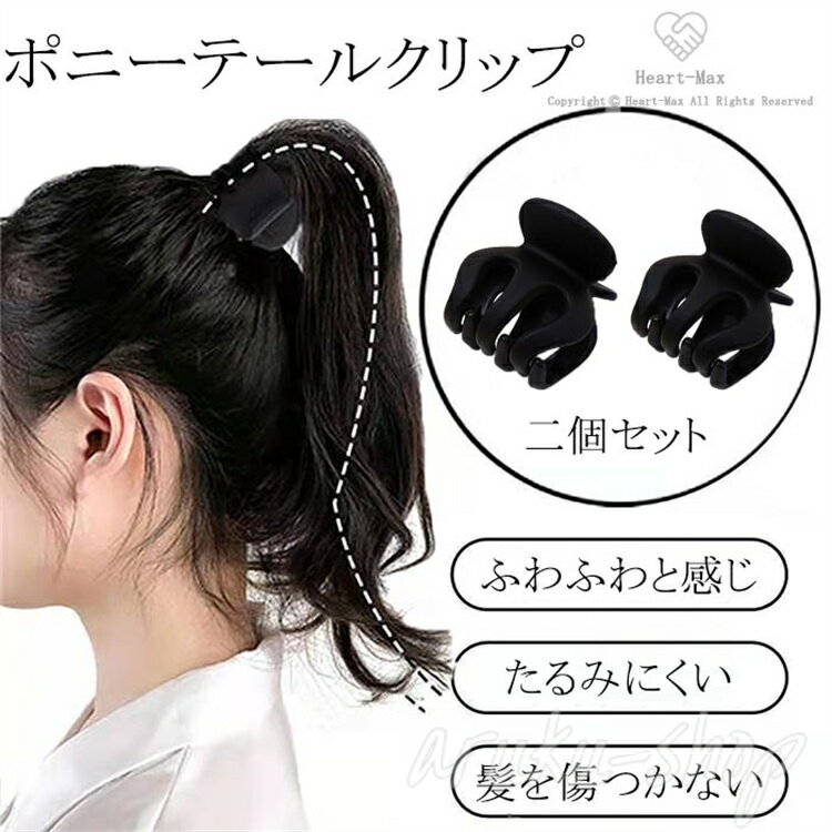 髪飾り ヘアアクセサリー ヘアピン クリップ ミニ 髪飾り 女性用 ガールス レディース 2個セット ヘアクリップ ポニーテールクリップ