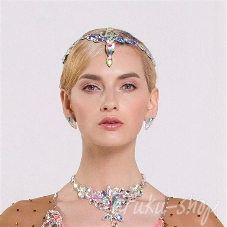 髪飾り ラテン衣装ア ルンバ タンゴ ワルツ ドレッシーイベント 高見え 豪華 ゴージャス 上品 髪飾り ..