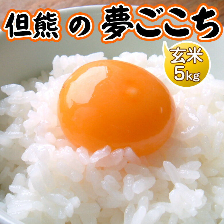 夢ごこち 5kg 玄米 但熊 卵かけご飯のお米 令和5年産 ギフト 誕生日プレゼント 送料無料