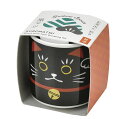 聖新陶芸 GD-91402 お芽でたおちょこ 招き猫 黒 黒松栽培セット ギフト ガーデニング インテリア雑貨 観葉植物 ギフト 母の日 父の日 インスタ映え ...