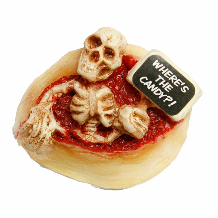 SKULL HOLDING SIGN WOKシリーズ シールタイプ シネマシークレット ハロウィン コスプレ 演劇 舞台 仮..