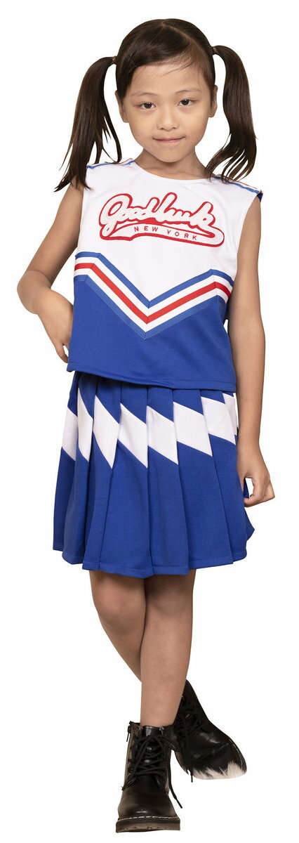 Cheer Leader - キッズジョブ チアガール 100 青 子供用 ガールズ コスプレ コスチューム 仮装 衣装 女の子用 インスタ映え 推し