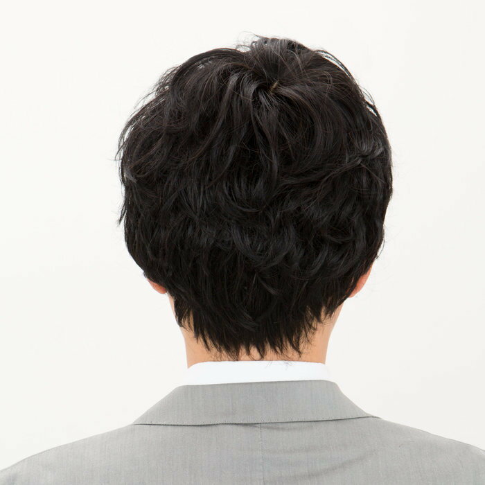 【送料無料】 メンズウィッグ J-3490 ラパンドアールオム エアリーマッシュ スタンダードブラック 耐熱ファイバー ウィッグ メンズ