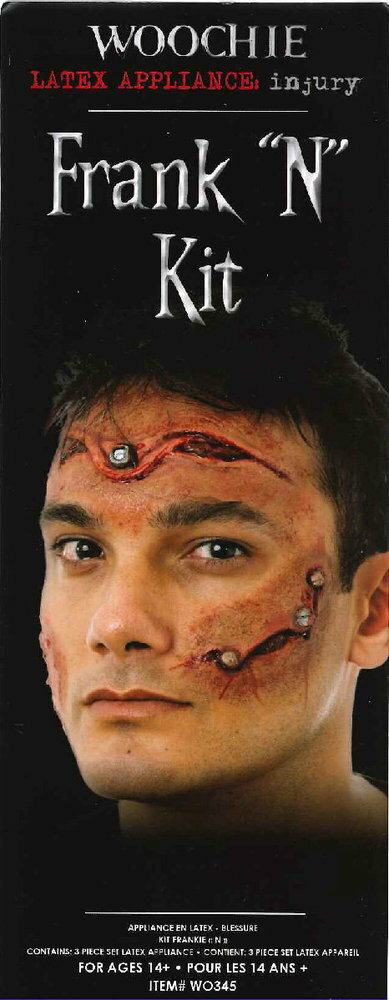 顔をネジとビョウで縫ってみた…特殊メイクキット WO345｜WOOCHIE Frank N Kit