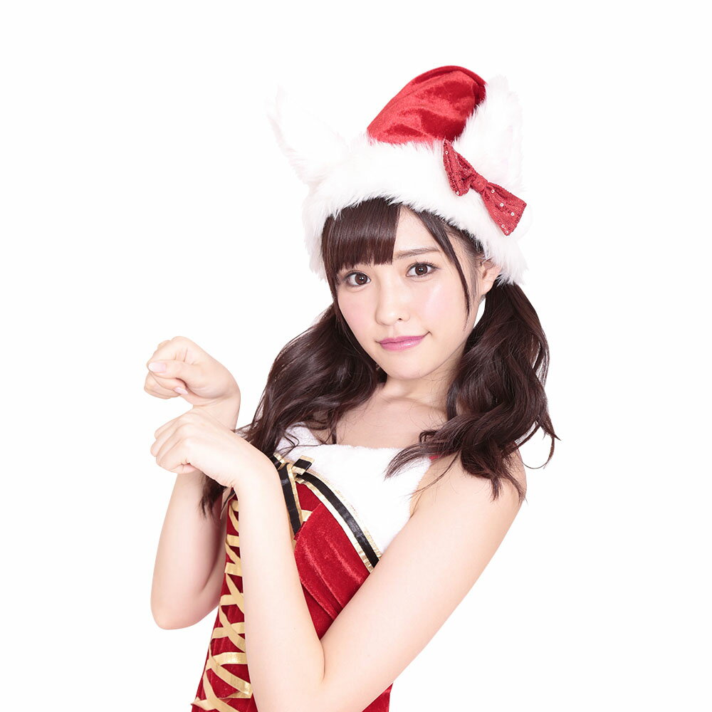 にゃん2サンタ帽 衣装 クリスマス コスプレ プチプラ Xmas コスチューム サンタクロース