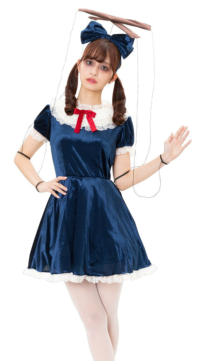 ハロウィン コスプレ HWZ ANTIQUE DOLLS エリーゼブルー レディース ハロウィン 仮装 衣装 コスチューム コスプレ