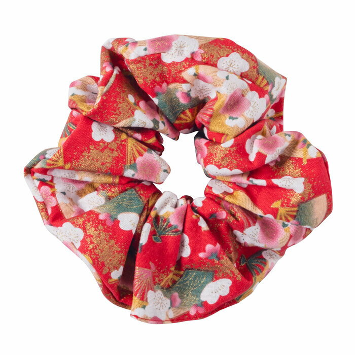 シュシュ 紅扇 和もの インバウンド ヘアアクセサリー 仮装