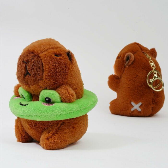 樂天商城 - カピバラぬいぐるみ チャビマル ホワイトホール どうぶつ アニマル プレゼントに かわいい