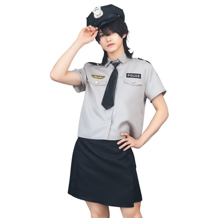 ハニーボーイ グレイッシュポリス メンズコスチューム 女装男子 女装コスプレ
