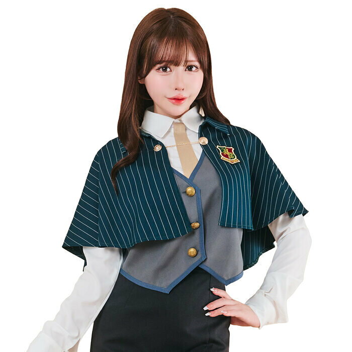 トッピングトップス ケープスクール グリーン コスチューム コスプレ レディース
