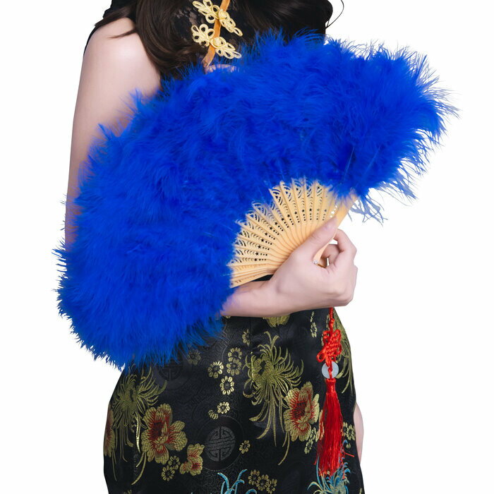 羽扇子RICH ブルー 仮装 バブル チャイナ服 お立ち台 コスプレ チャイナドレス ボディコン 仮装 変装