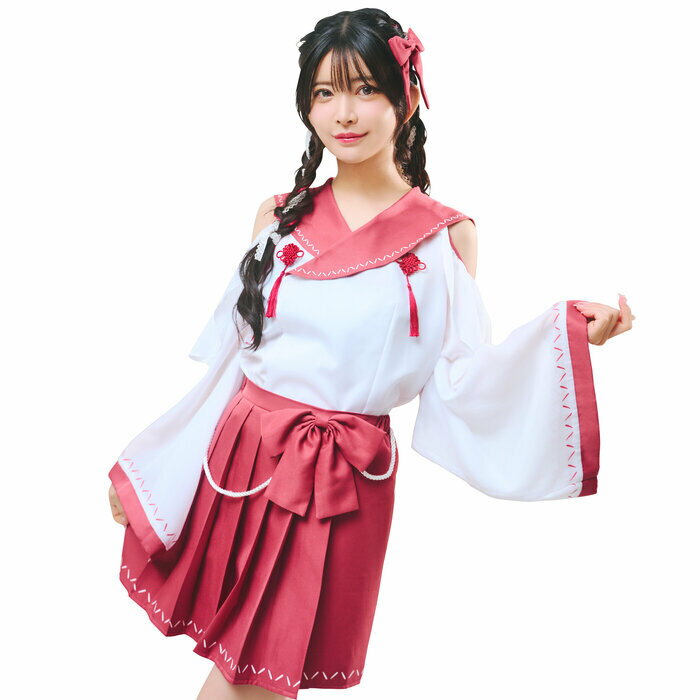 樂天商城 - 送料無料 制服巫女 コスプレ インスタ映え 仮装 お正月 レディース コスチューム