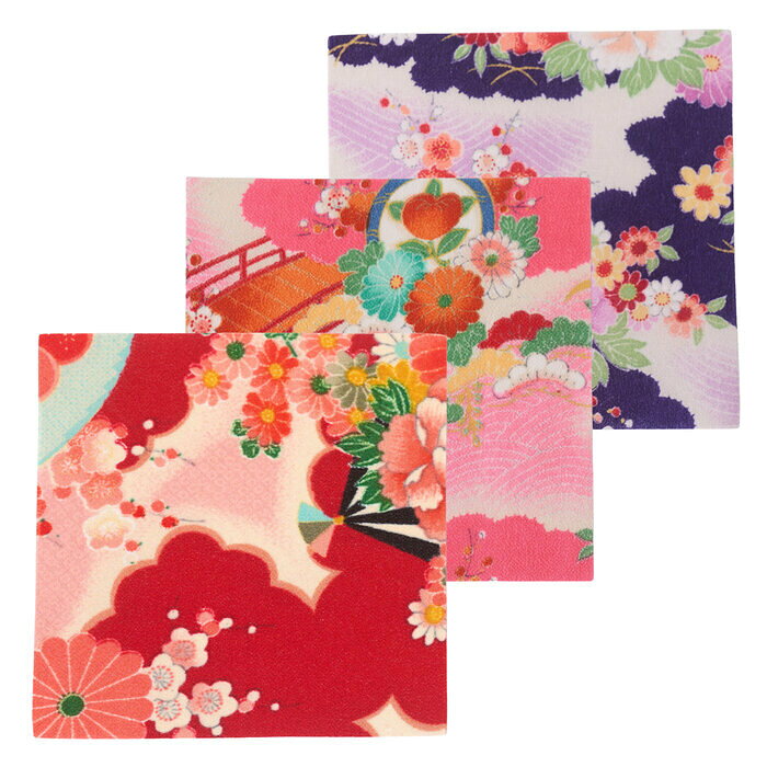 樂天商城 - 折り布 set D MADE IN JAPAN ちりめん 折り鶴 和モノ折り紙 和風小物
