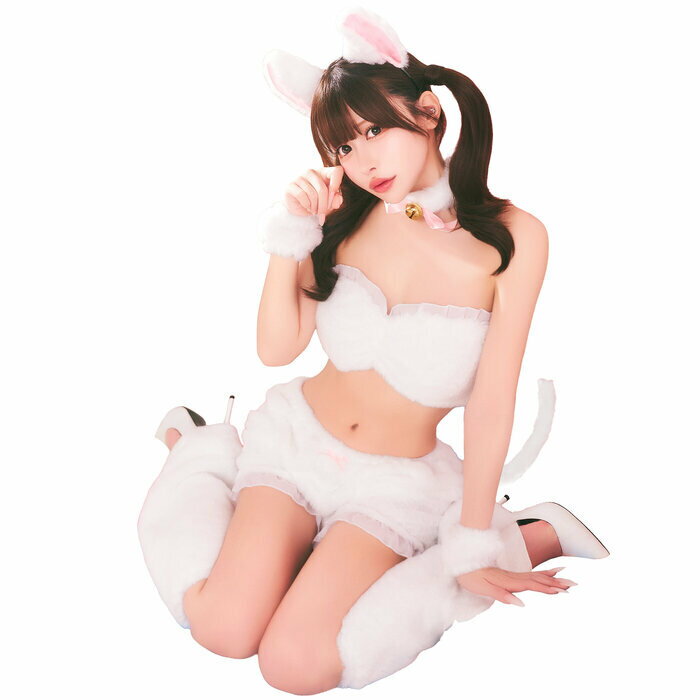 Rakuten - 送料無料 もこもこセクシーねこガール 白 コスプレ かわいいアニマルコスチューム