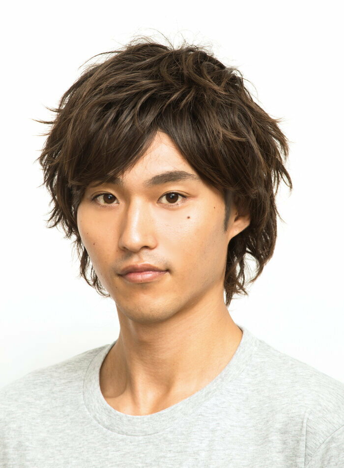 【期末大特価】メンズウィッグ WIGGY RICHメンズ エアリーショート ダークブラウン 男性用かつら