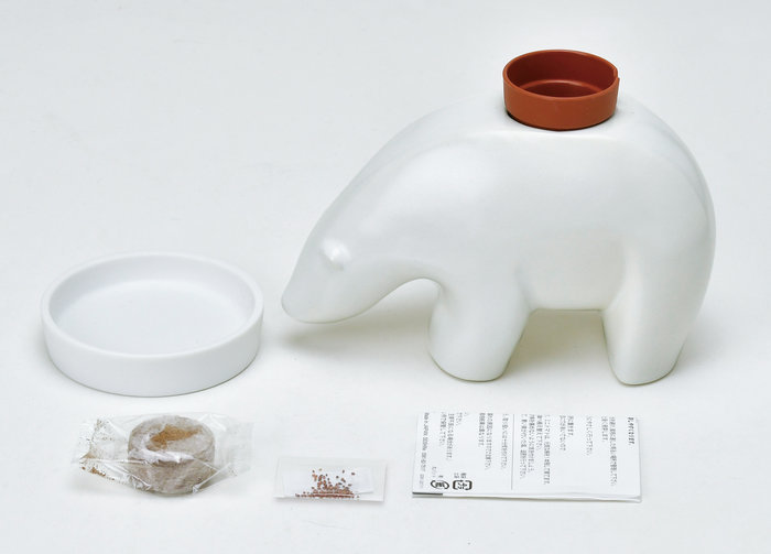 聖新陶芸 瀬戸焼 ポーラーベアープラント ミント GD-1008 栽培セットギフト 景品 ...