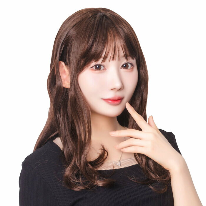 ウィッグ WIGGY RICH ウェーブミディアム ショコラブラウン インスタ映え 推し 耐熱ファイバー