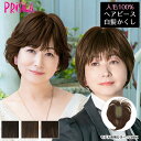 人毛100% ヘアピース耐熱 白髪隠しウィッグ ショート ウイッグ ST-101 薄毛隠し カバーピース 部分手植え 軽くて自然 送料無料