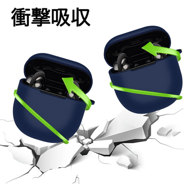 BOSE QuietComfort Ultra Earbuds シリコンケース(第二世代にも対応) カラビナ付き ケース ボーズ クワイエットコンフォート ウルトラ イヤーバッズ Gen2 保護ケース ノイズキャンセリング ブルトゥース イヤホン 充電ケース保護カバー 落下防止 耐衝撃 指紋防止 シンプル arupi-10000283 arupi サンプル画像3