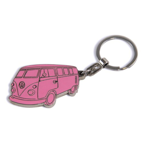 VW Collection T1バス シルエット キーリング ピンク BUKH14 VW Collection T1バス シルエット キーリング ピンク BUKH14
