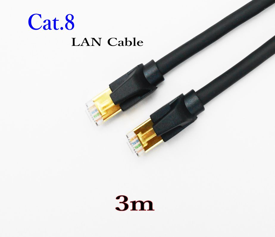 LANケーブル CAT8 3m 高速 40ギガ対応 