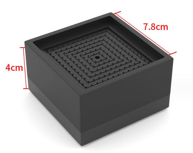 高さアップ 家具・家電・こたつ 4cm 4個入り 滑り止め 防振ゴム 振動・異音軽減 床に傷防止 4cmかさあげ (ブラック)