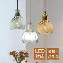 ペンダントライト 北欧 筒形 おしゃれ LED対応 丸型 ガラス 透明 ステンドグラス 天井照明器具 ダイニング 吹き抜け キッチン 玄関 リビング ベッドルー...