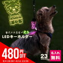 【480円OFFクーポン!9/4 20時から!】 キーホルダー 迷子札 光る LED USB充電 ペット 犬 リード 首輪 ペンダント おしゃれ ライト お散歩 かわいい ネームプレート 名札 ledog 名入れ 刻印 ギフト プレゼント アクリル かばん リュック デザイン ゆうパケット2