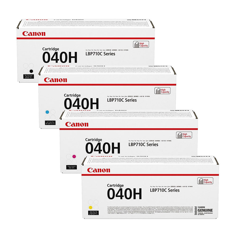 CANON/キャノン トナーカートリッジ040H CRG-040HBLK/CRG-040HCYN/CRG-040HMAG/CRG-040HYEL ブラック・シアン・マゼンタ・イエロー 4色セット メーカー純正品 【沖縄・離島 お届け不可】