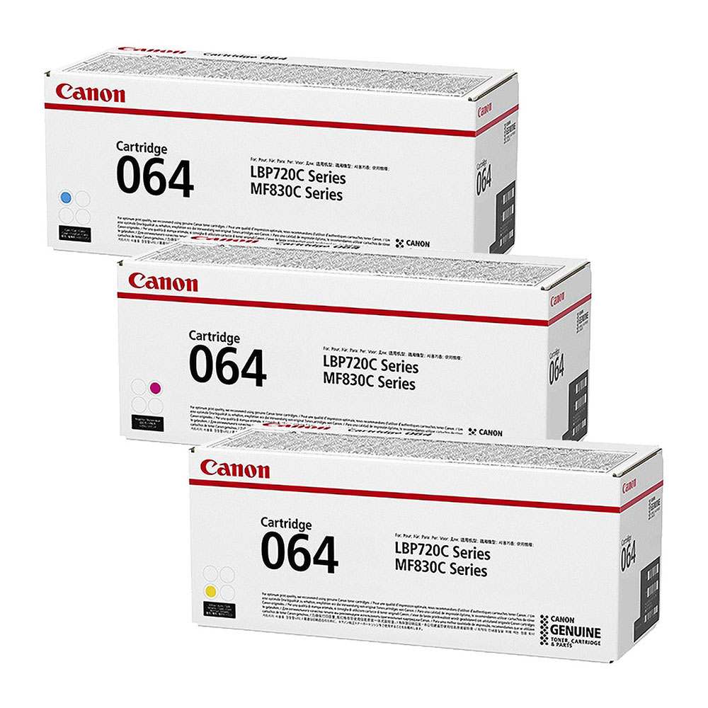 CANON/キャノン トナーカートリッジ064 CRG-064CYN/CRG-064MAG/CRG-064YEL シアン・マゼンタ・イエロー 3色セット メーカー純正品 【沖縄・離島 お届け不可】
