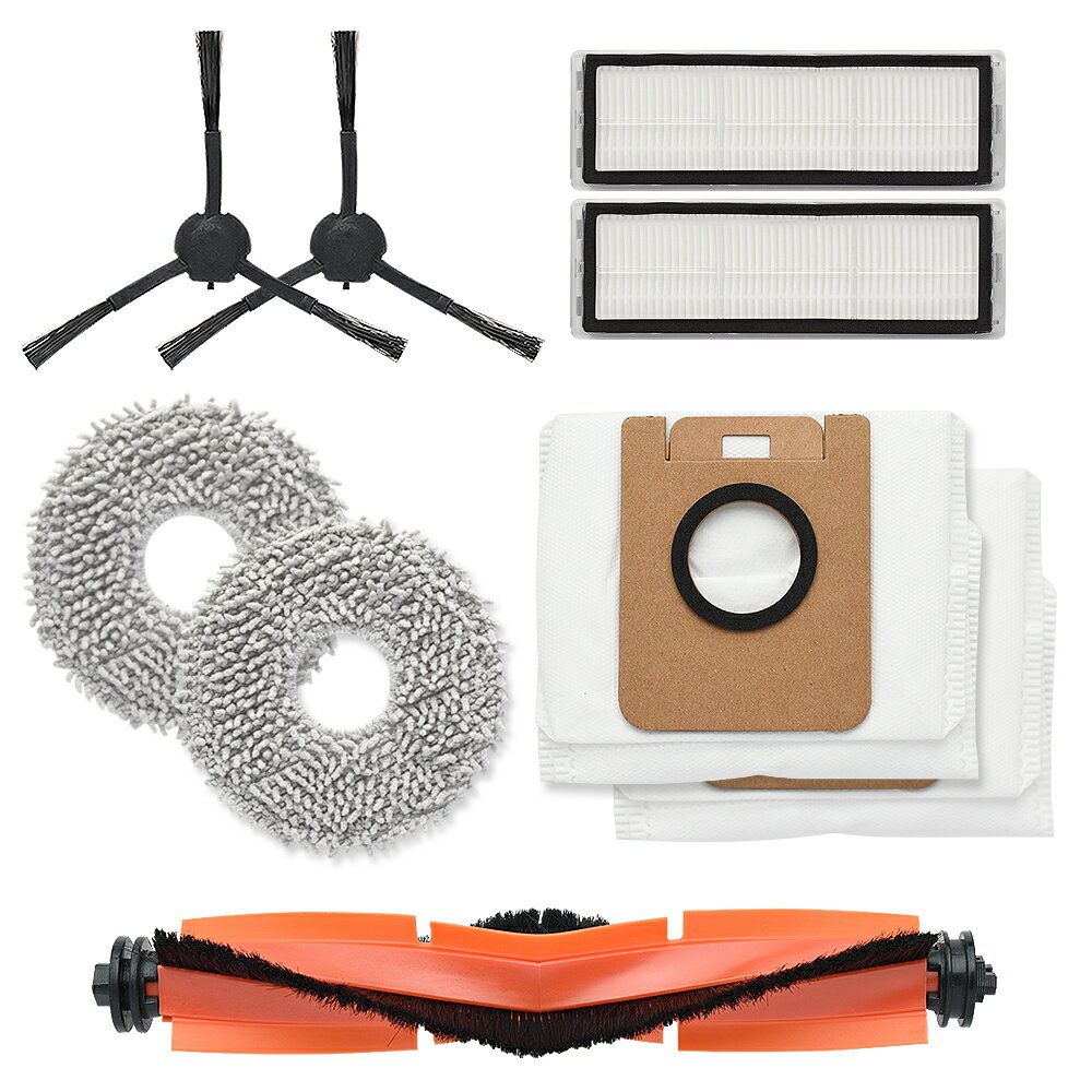 ※当商品はノーブランド品(互換品)です。メーカー純正品(正規品)ではございません。※ご覧になる環境によって、画像と実際の商品の色味が異なる場合がございます。 サイドブラシ 》 メインブラシ 》 フィルター 》 モップパッド 》 紙パック 》 交換パーツ9点セット 》 商品名 交換パーツ9点セット 互換品 入り数 サイドブラシ×2個メインブラシ×1個フィルター×2個モップパッド×2枚紙パック×2枚 メインブラシの特長 カーペットや敷物向け。ナイロンや硬めの素材で、繊維の奥のゴミをかき出す。 対応機種 Dreame L10s Ultra 保証期間 購入日から3ヵ月 配送について メール便（送料無料）・代引き不可 交換アクセサリーキット Dreame ロボット掃除機用