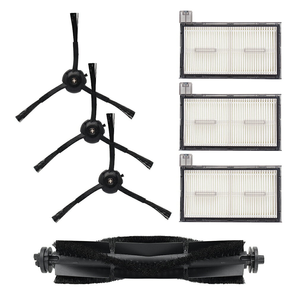 Rakuten - ユーフィー クリーン X8 Pro 用 互換交換パーツ7点セット 互換品（サイドブラシ×3 / フィルター×3 / 回転ブラシ×1 ）