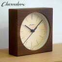 LINE DESK CLOCK 【DARK BROWN】 置き時計 / モダン / 静音 / おしゃれ / スクエア / レトロ / アンティーク / アナログ...