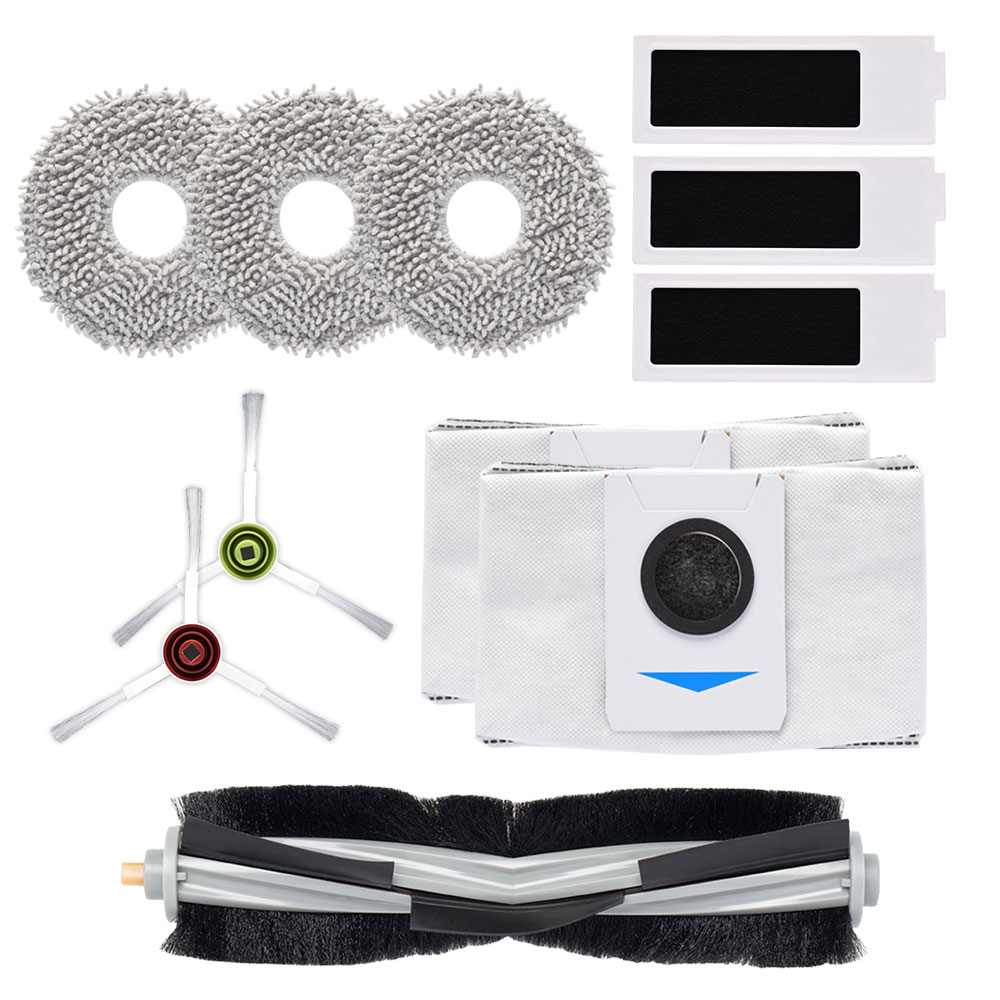 エコバックス T20 OMNI / T20e OMNI用 メインブラシ、サイドブラシ、抗菌フィルター、モップ、ゴミパッ..