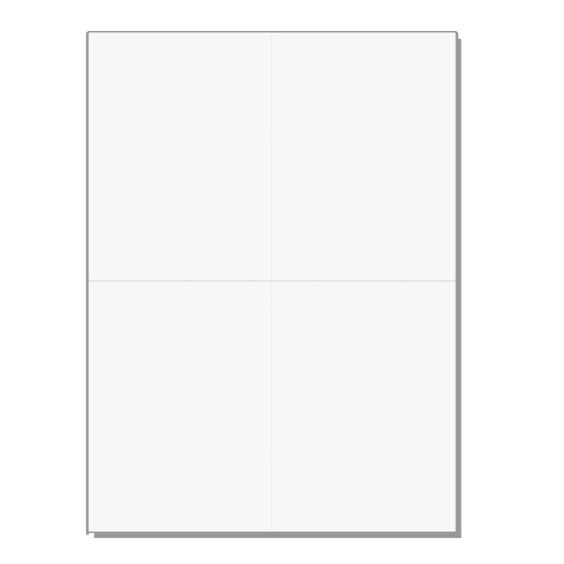 【1,000枚】プリンター用帳票用紙 KN4000 （ A4サイズ 白紙4面穴無 ） / 伝票 / 納品書 / 領収書 / OA..