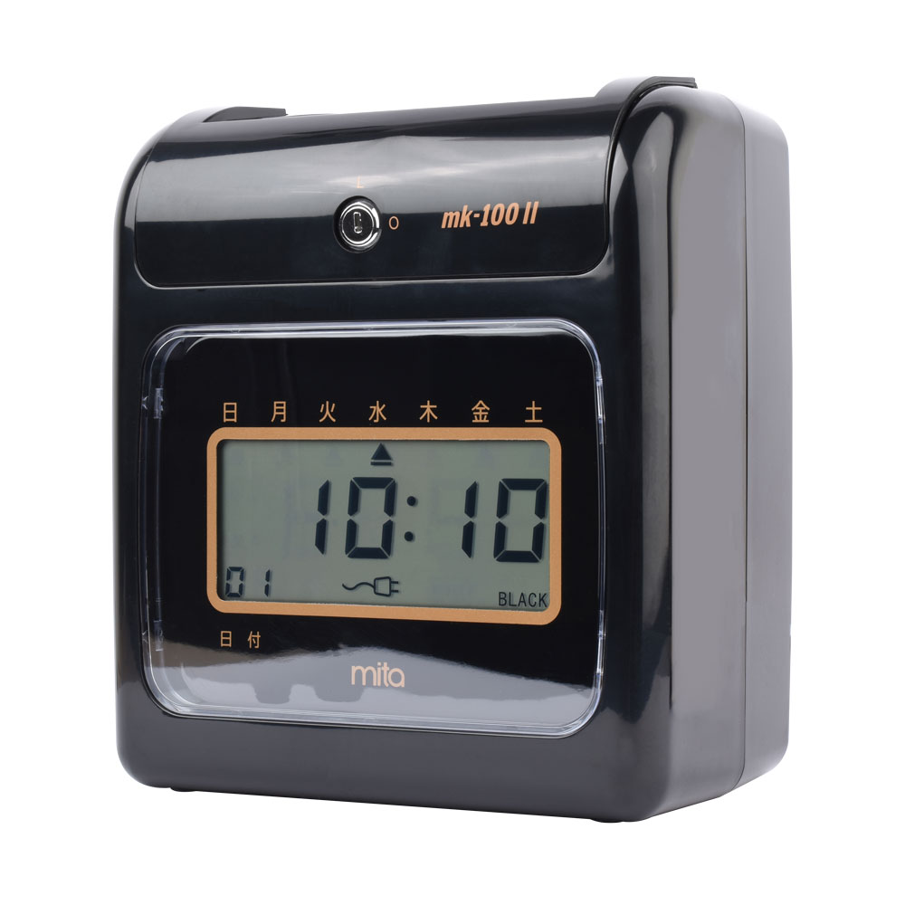 【スーパーSALE期間 10%OFF特価】 mita 電子タイムレコーダー MK-100II (タイムカード50枚付き) 【沖縄・離島 お届け不可】
