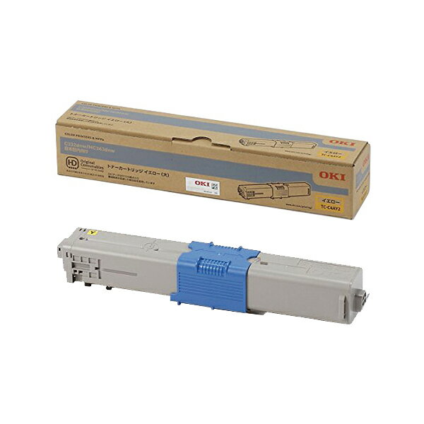 Rakuten - OKI/沖データ TC-C4AY2 / TCC4AY2 トナーカートリッジ イエロー（大） メーカー純正品 【沖縄・離島 お届け不可】