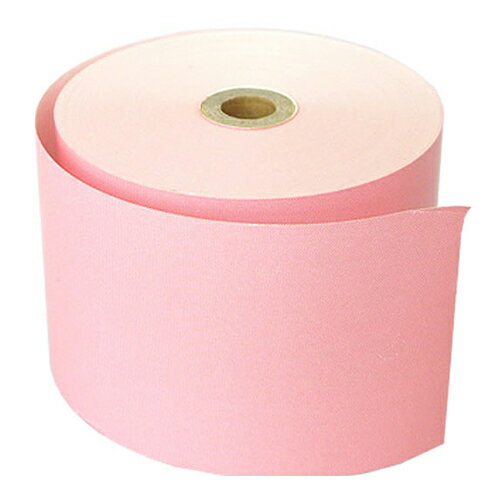 58mm幅用 58×80×12 赤 カラー感熱レジロール紙 【5巻入】 【沖縄・離島 お届け不可】